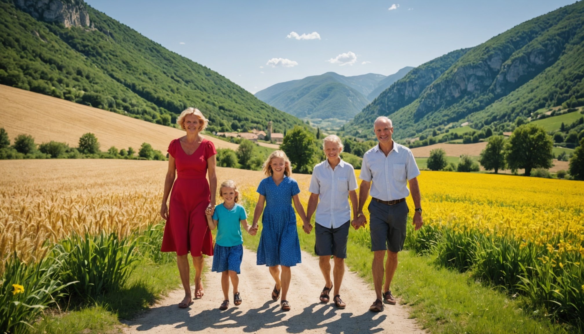 Profitez de vacances en famille à la campagne dans la drôme